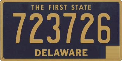 DE license plate 723726
