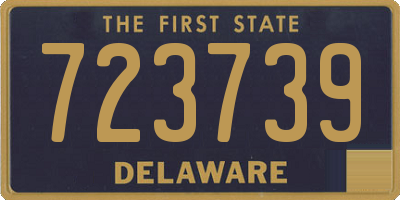 DE license plate 723739