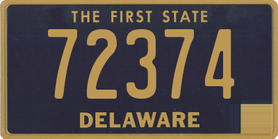 DE license plate 72374