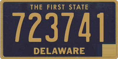 DE license plate 723741