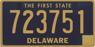 DE license plate 723751