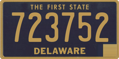 DE license plate 723752
