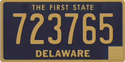DE license plate 723765