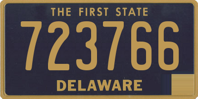 DE license plate 723766