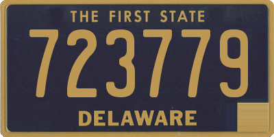 DE license plate 723779