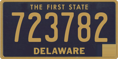 DE license plate 723782