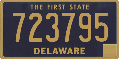 DE license plate 723795