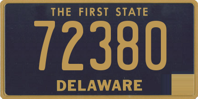 DE license plate 72380