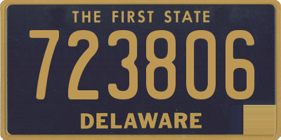 DE license plate 723806