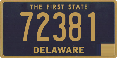 DE license plate 72381