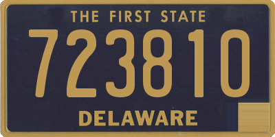 DE license plate 723810