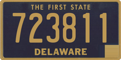 DE license plate 723811