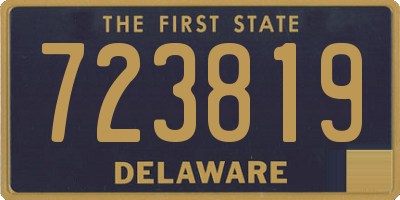 DE license plate 723819