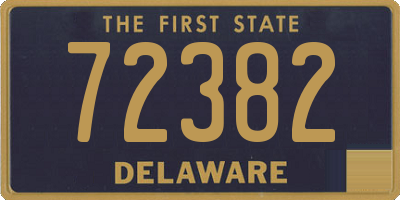 DE license plate 72382