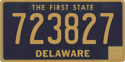 DE license plate 723827