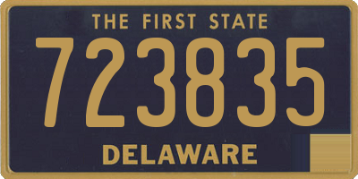 DE license plate 723835