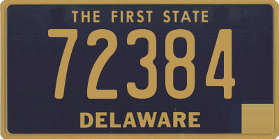 DE license plate 72384