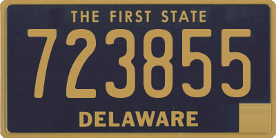 DE license plate 723855