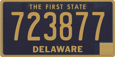 DE license plate 723877