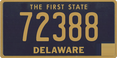 DE license plate 72388