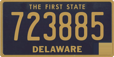 DE license plate 723885