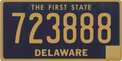 DE license plate 723888