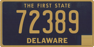 DE license plate 72389