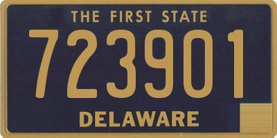 DE license plate 723901