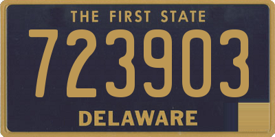 DE license plate 723903