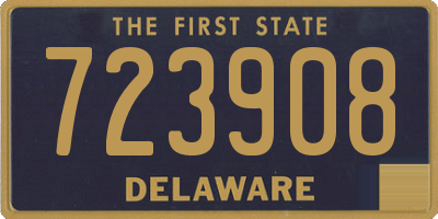 DE license plate 723908