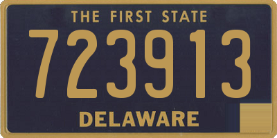 DE license plate 723913
