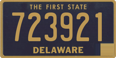 DE license plate 723921