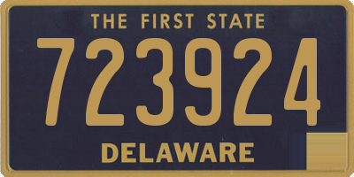 DE license plate 723924