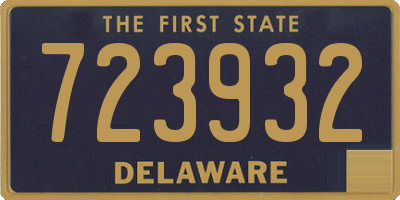 DE license plate 723932