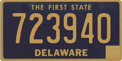 DE license plate 723940