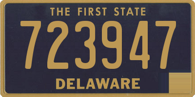 DE license plate 723947