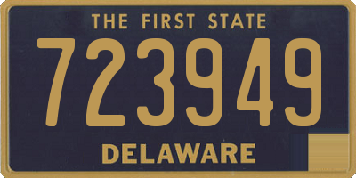 DE license plate 723949