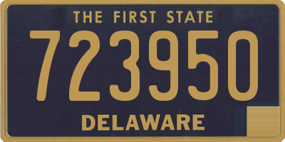 DE license plate 723950