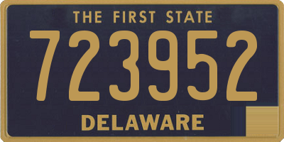 DE license plate 723952