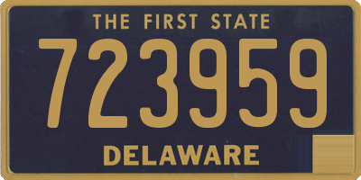 DE license plate 723959