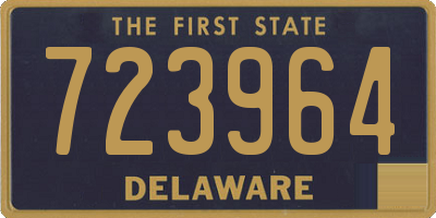 DE license plate 723964