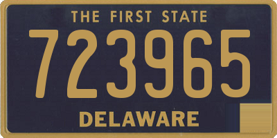 DE license plate 723965