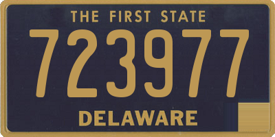 DE license plate 723977