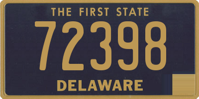 DE license plate 72398