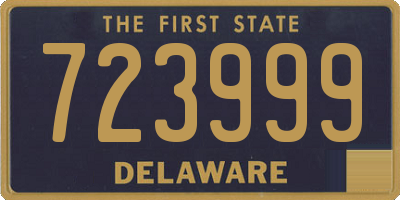 DE license plate 723999