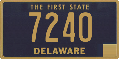 DE license plate 7240