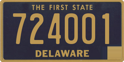 DE license plate 724001