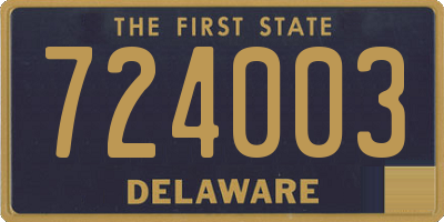 DE license plate 724003