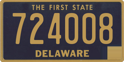 DE license plate 724008