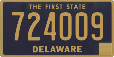 DE license plate 724009